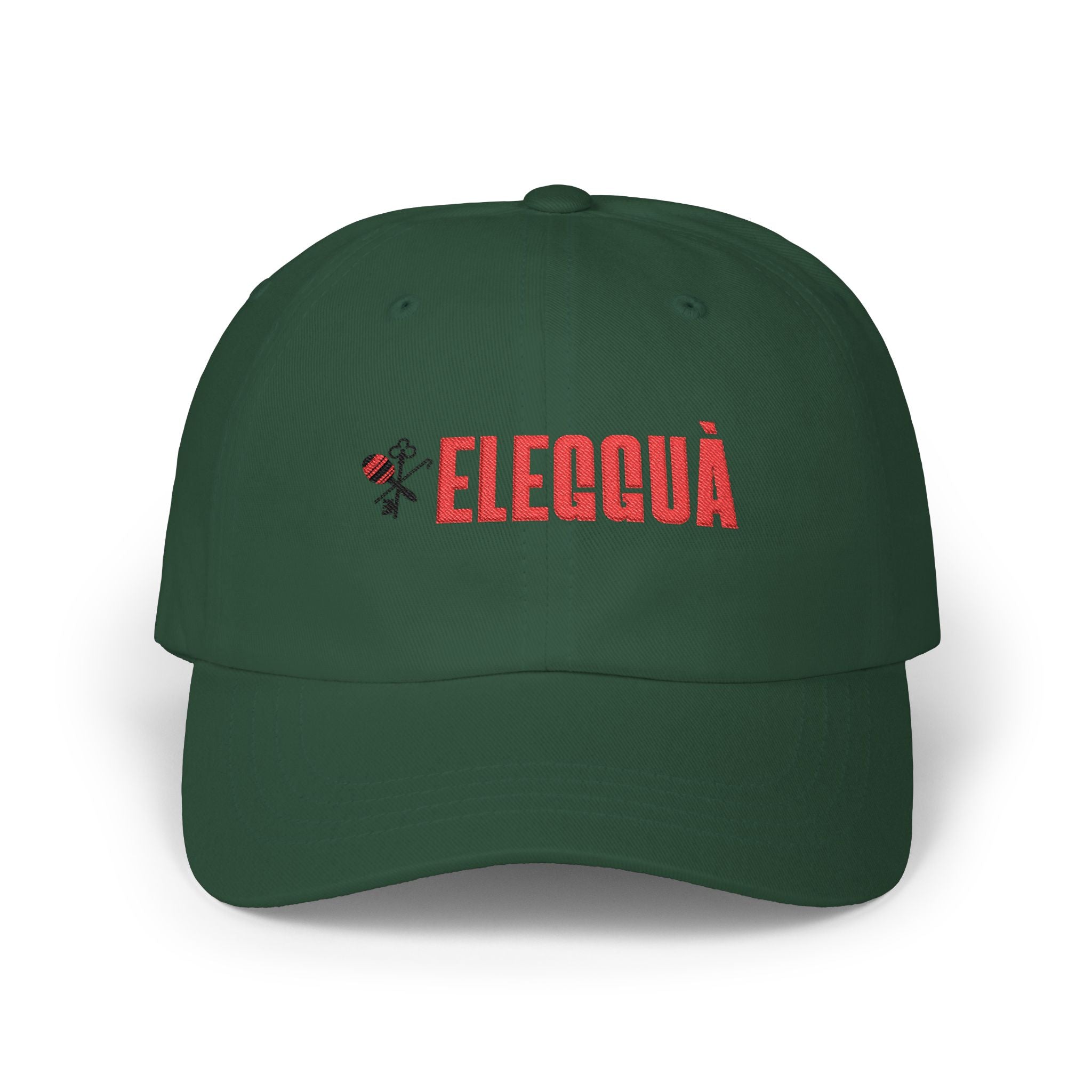 Eleguá Embroidered Dad Cap – Spiritual Afro-Cuban Orisha Hat