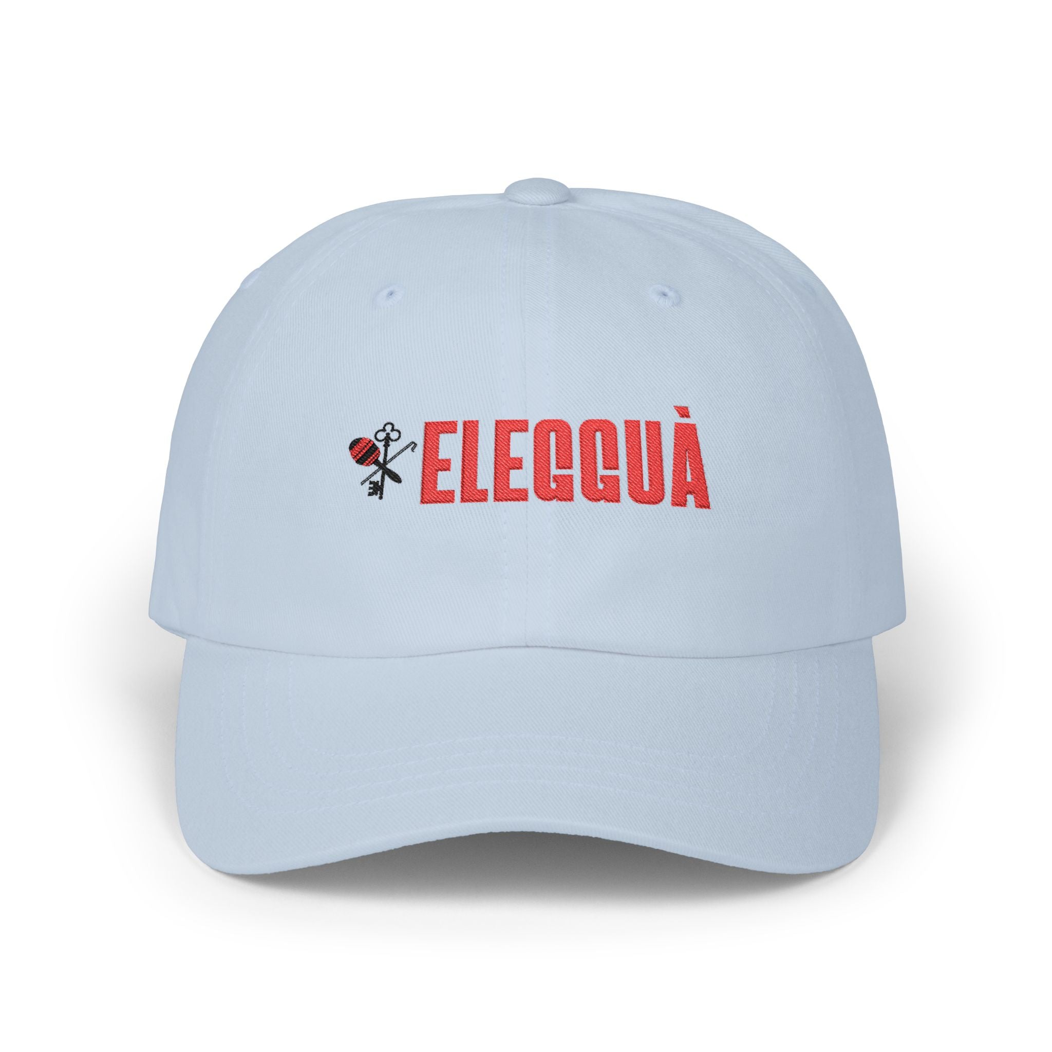 Eleguá Embroidered Dad Cap – Spiritual Afro-Cuban Orisha Hat
