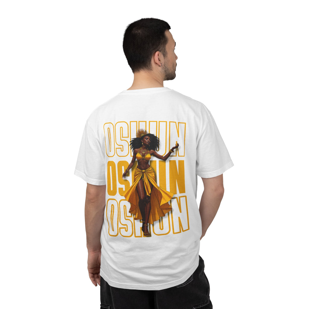 Oshun Goddess Graphic T-shirt | Afrocentric Illustration, Yellow Goddess Print