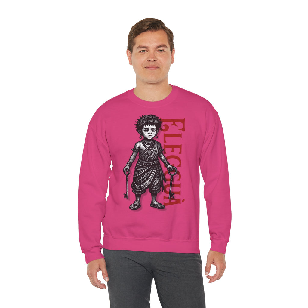 Elegguá Child Sweatshirt – Santería/Orisha Devotional Crewneck