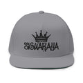 Snapback Hat — 'SiGwaraja' Crown Embroidered Flat Bill Cap