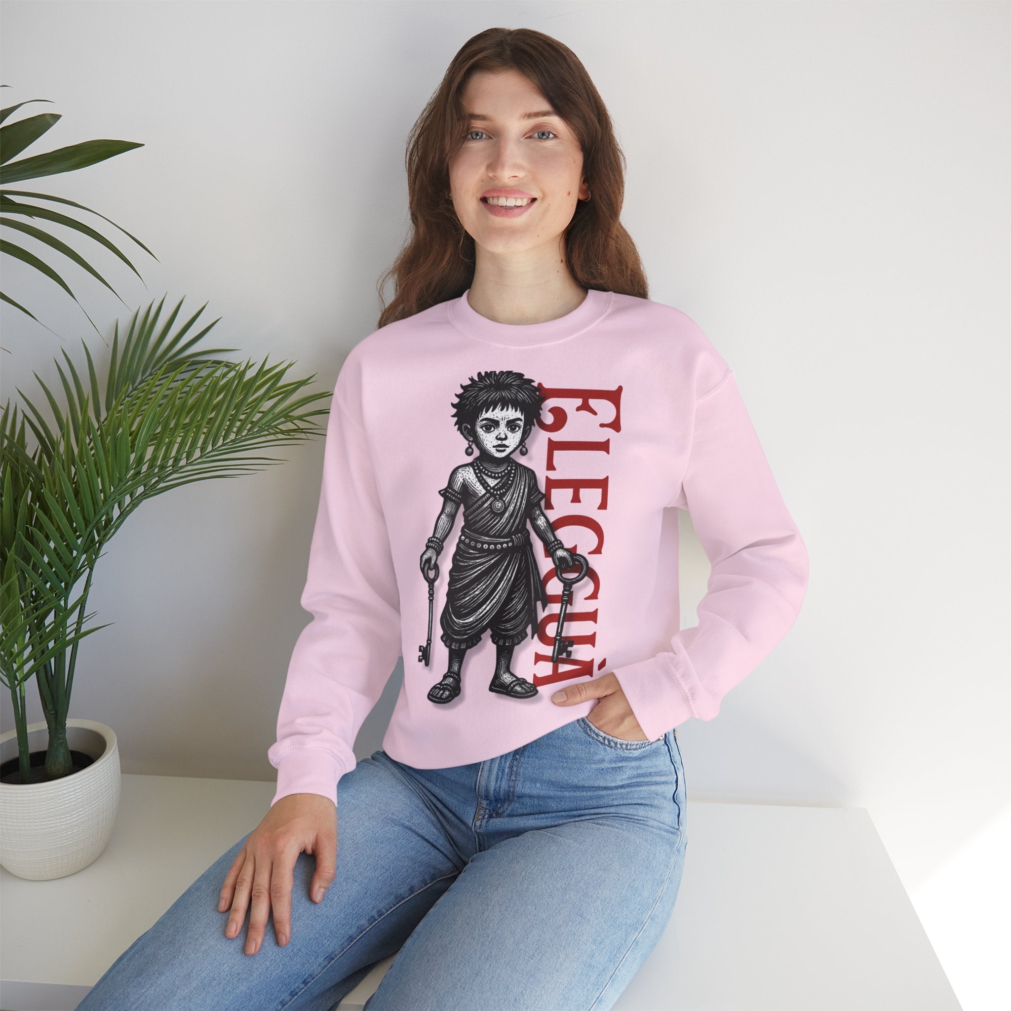 Elegguá Child Sweatshirt – Santería/Orisha Devotional Crewneck