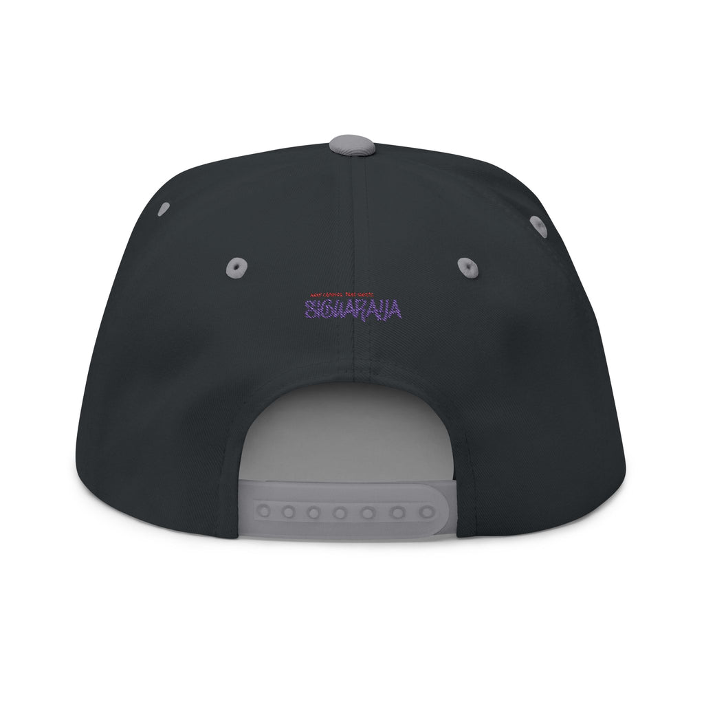 Cuba Embroidered Flat Bill Cap — Vintage Script Cuban Pride Snapback