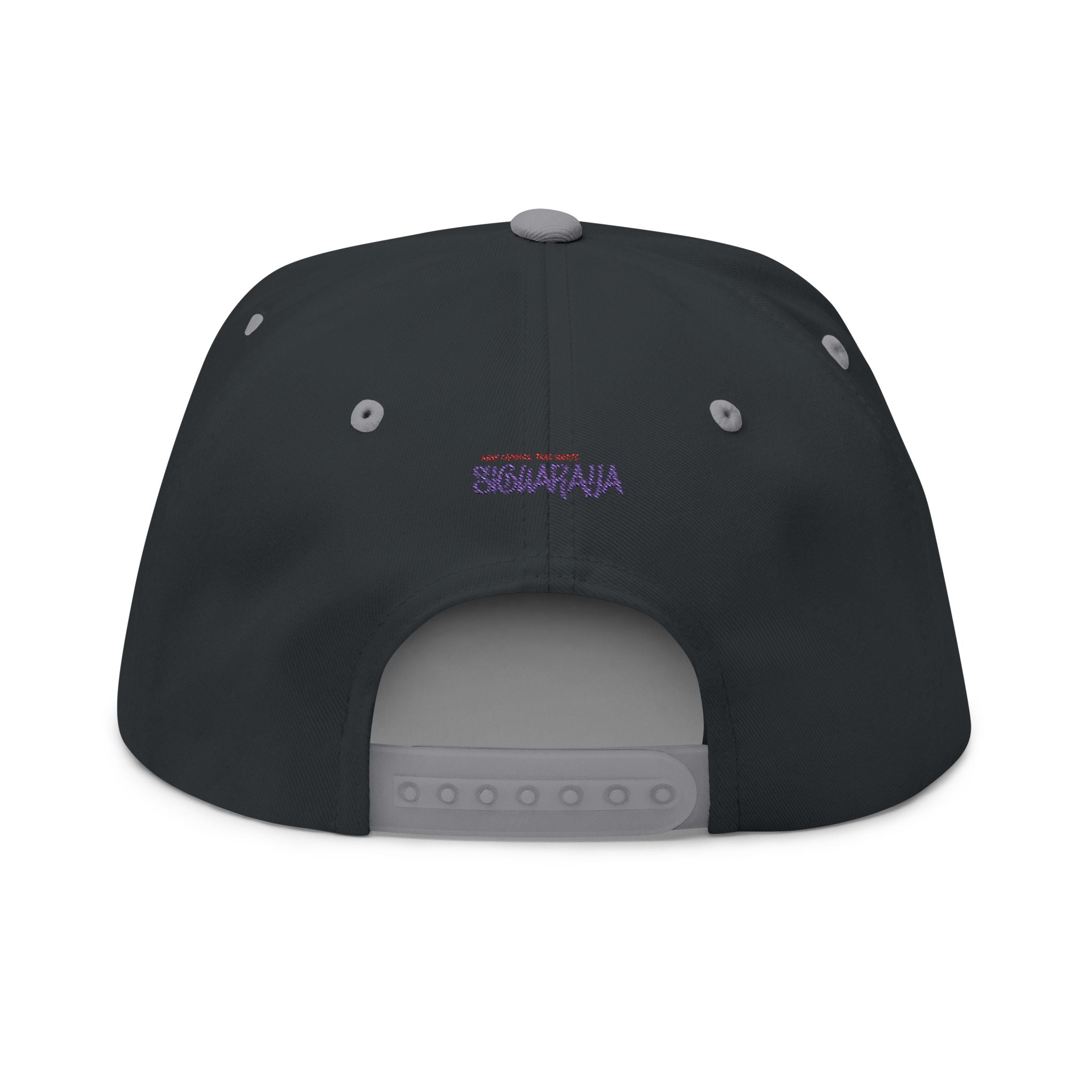 Cuba Embroidered Flat Bill Cap — Vintage Script Cuban Pride Snapback