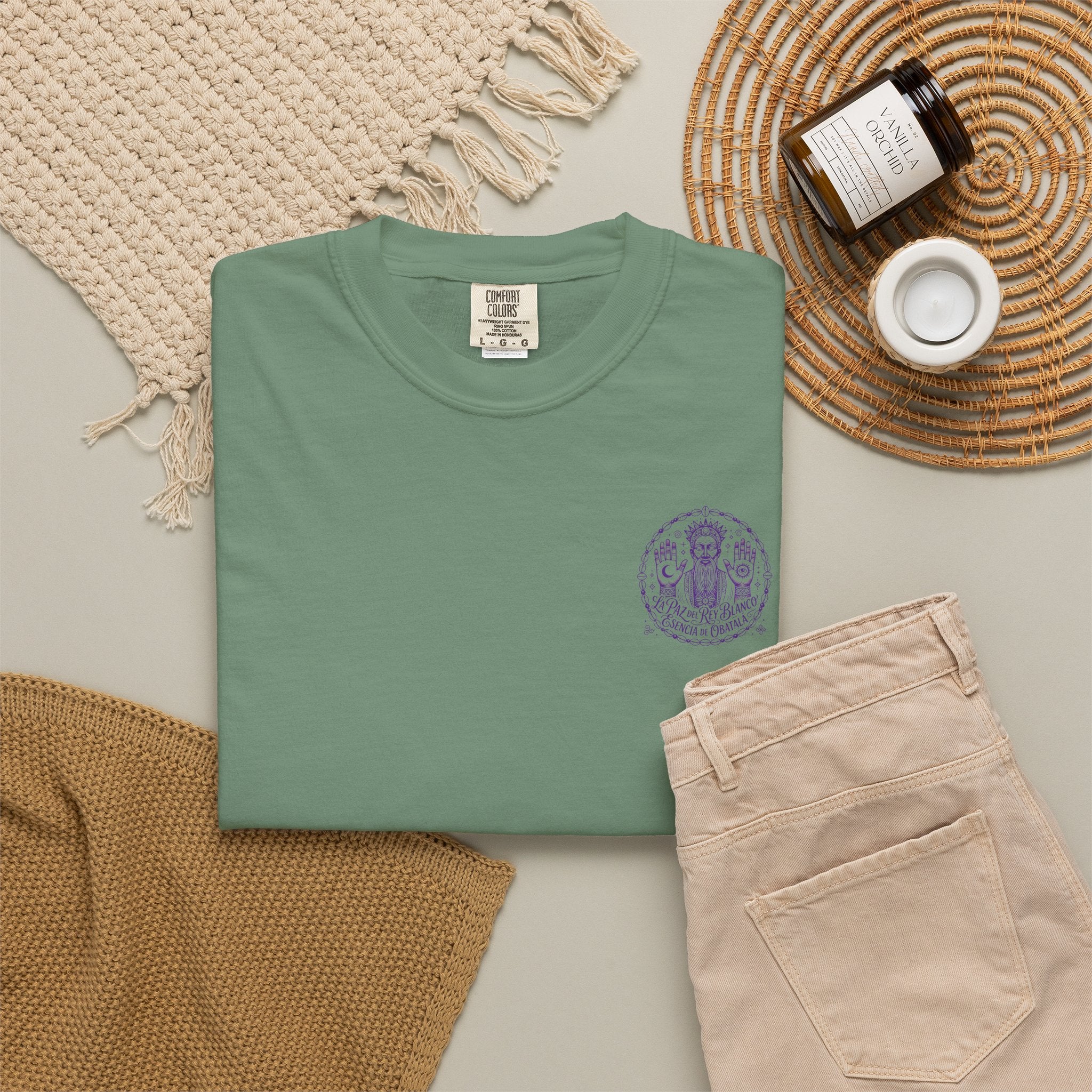 Obatalá Spirit T-Shirt — La Paz del Rey Blanco Graphic Tee