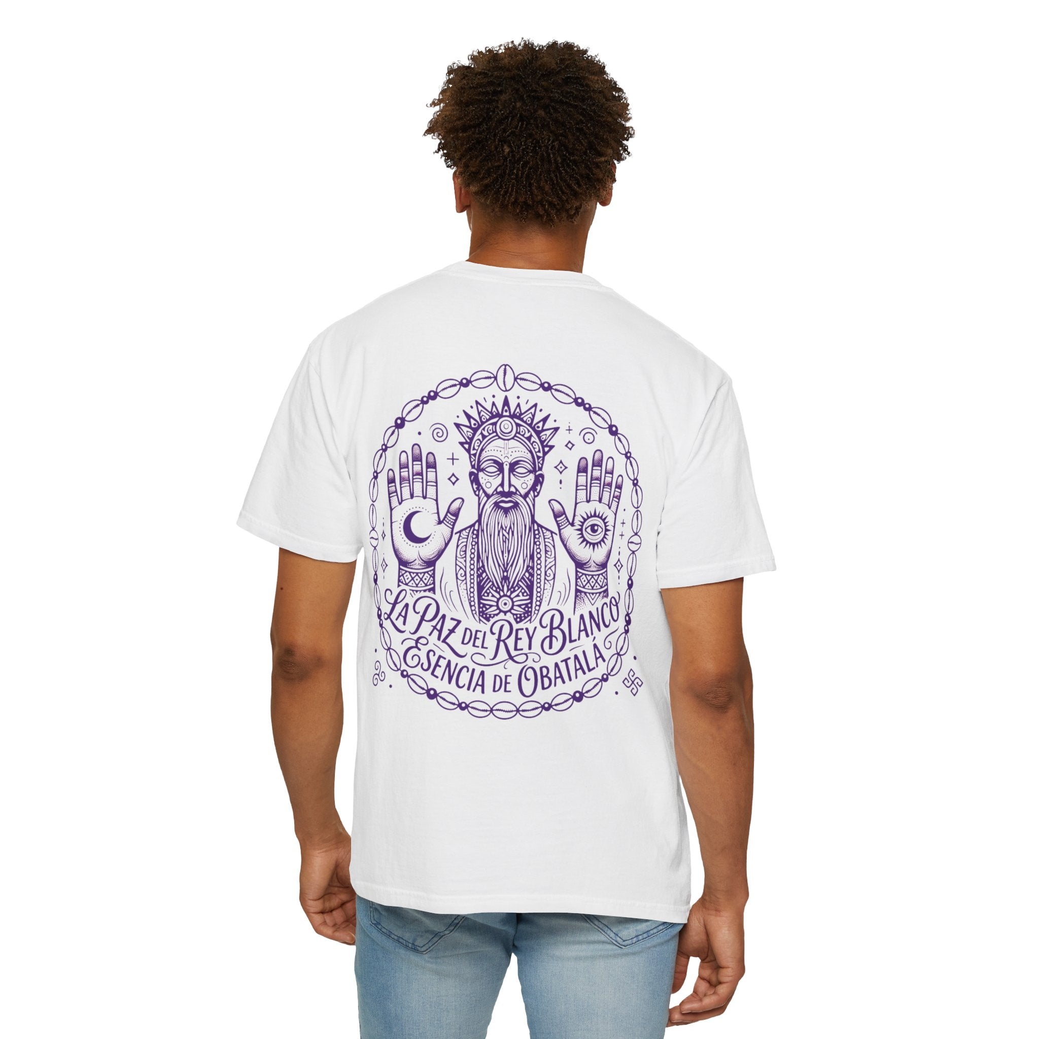 Obatalá Spirit T-Shirt — La Paz del Rey Blanco Graphic Tee