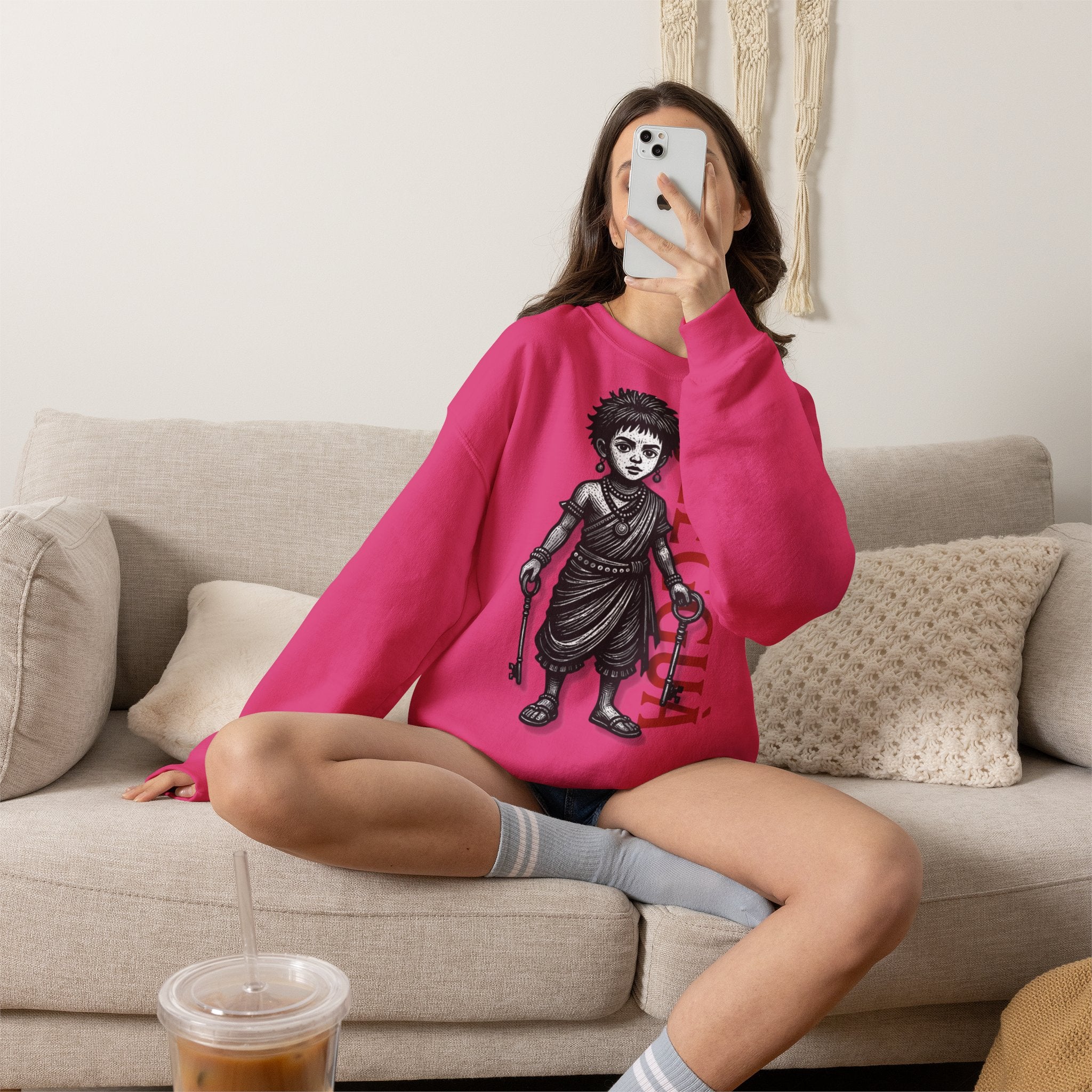 Elegguá Child Sweatshirt – Santería/Orisha Devotional Crewneck