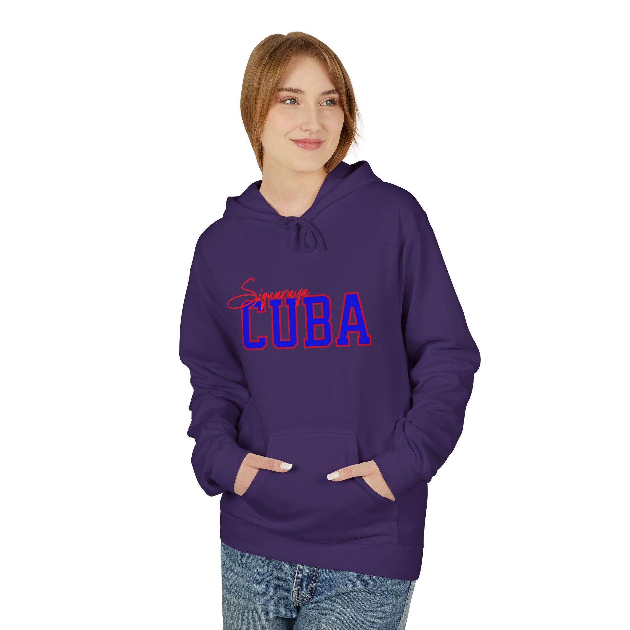 Hoodie — Bold 'Sigua Raya' Neon Script Back Print