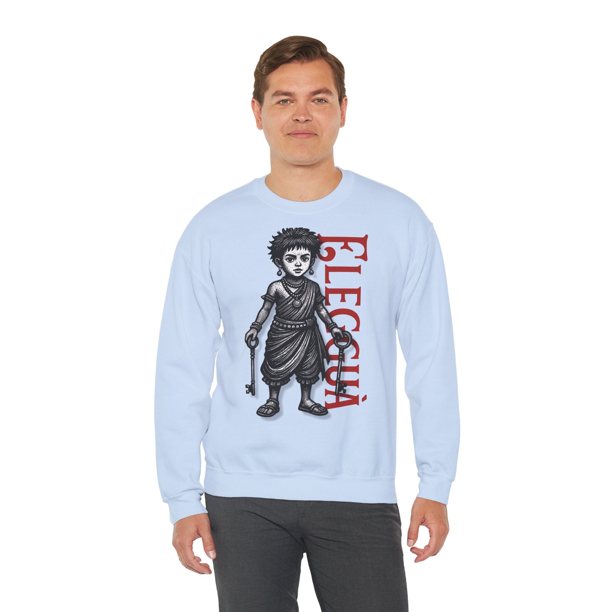 Elegguá Child Sweatshirt – Santería/Orisha Devotional Crewneck