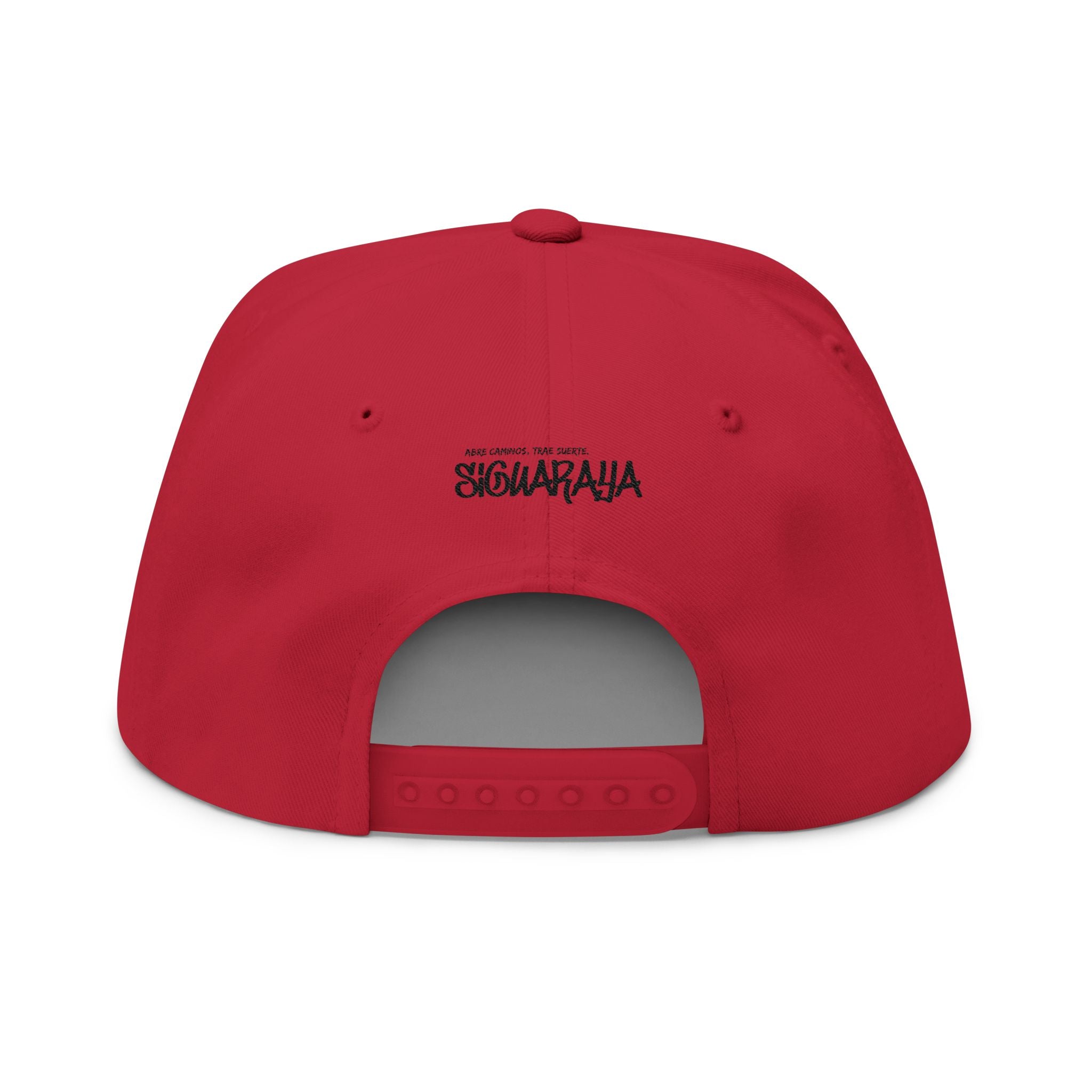 Snapback Hat — 'SiGwaraja' Crown Embroidered Flat Bill Cap