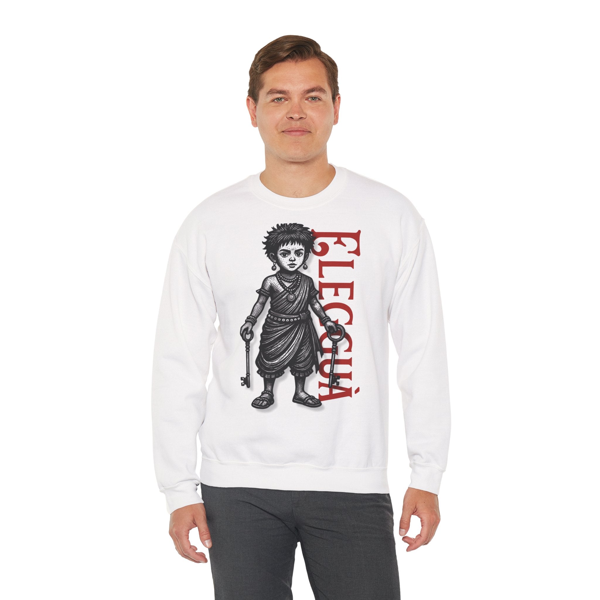 Elegguá Child Sweatshirt – Santería/Orisha Devotional Crewneck
