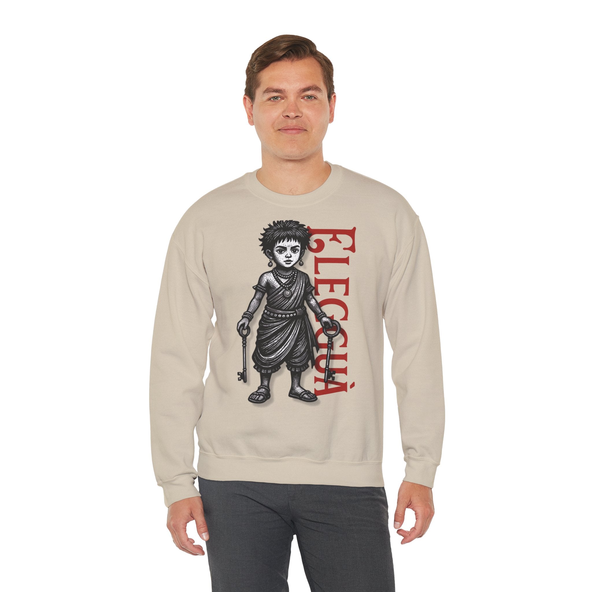 Elegguá Child Sweatshirt – Santería/Orisha Devotional Crewneck