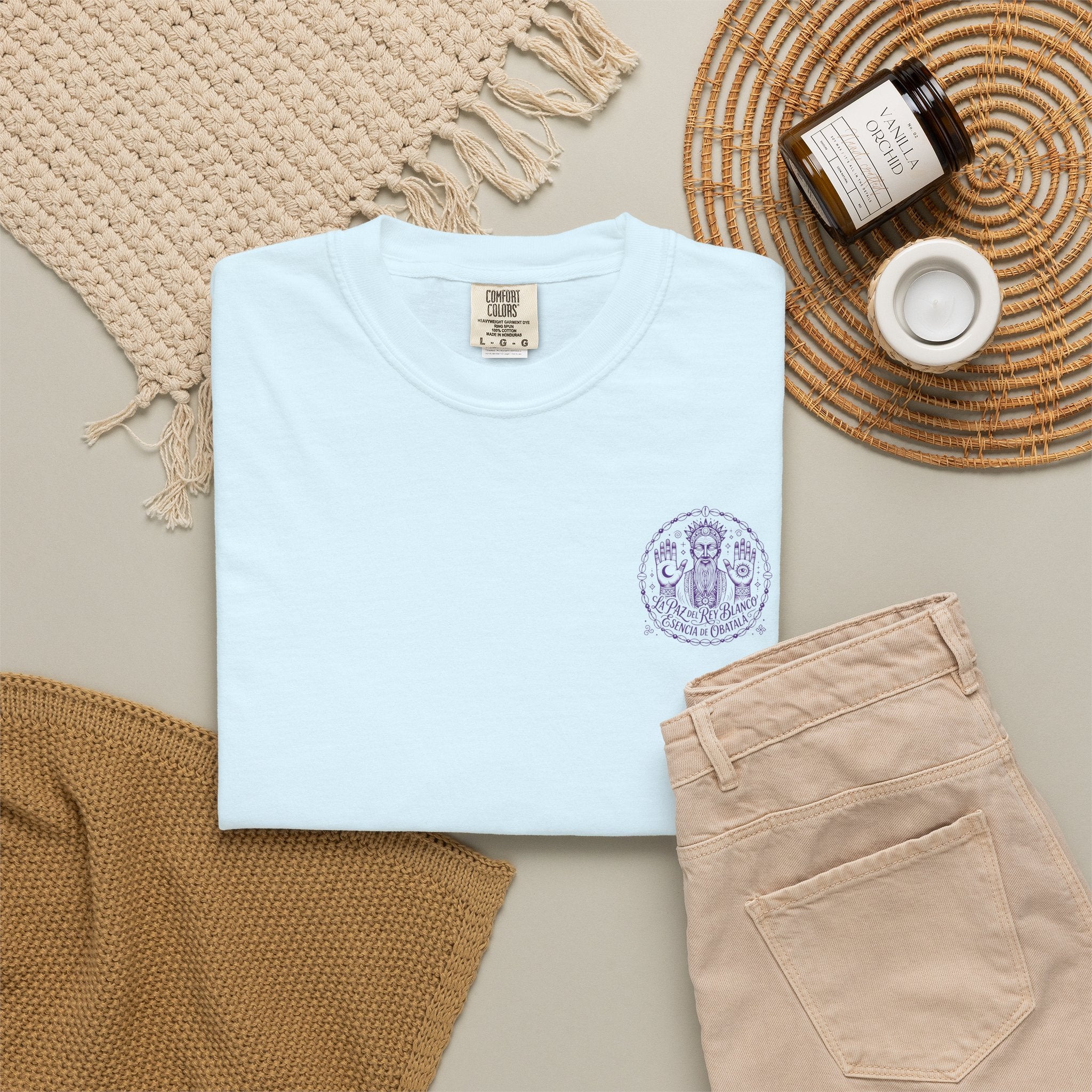 Obatalá Spirit T-Shirt — La Paz del Rey Blanco Graphic Tee
