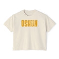 Oshun Graphic Tee — Afro Goddess Yellow Boxy Women's T-Shirt