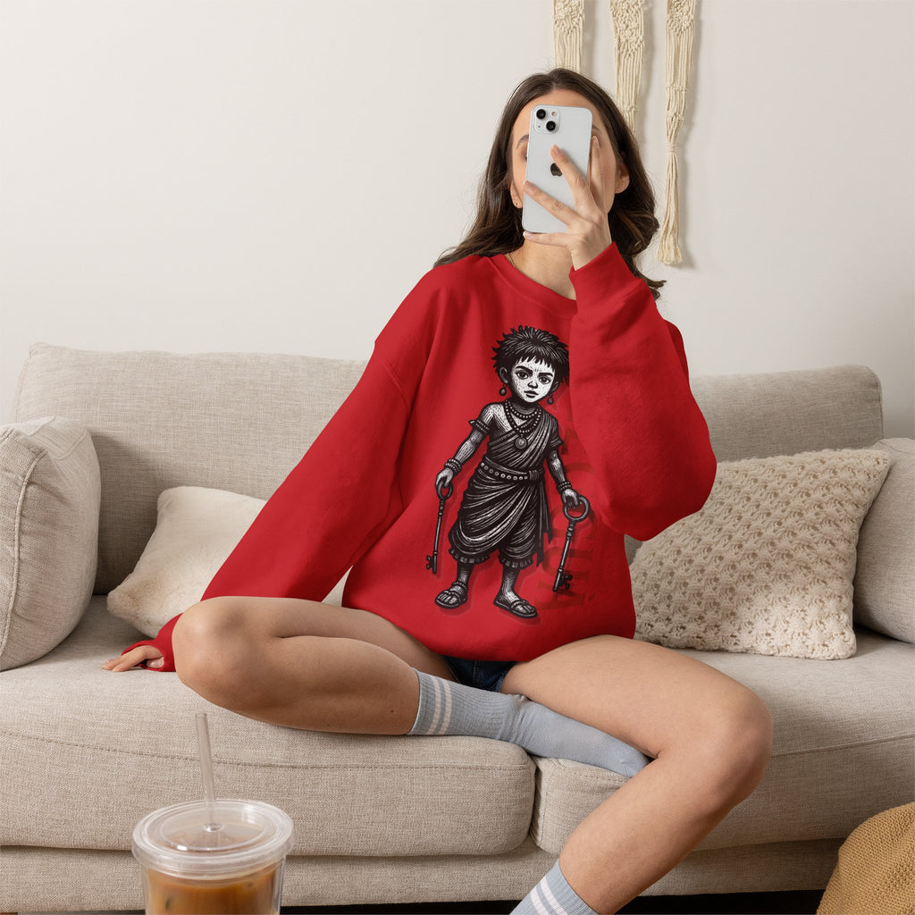 Elegguá Child Sweatshirt – Santería/Orisha Devotional Crewneck