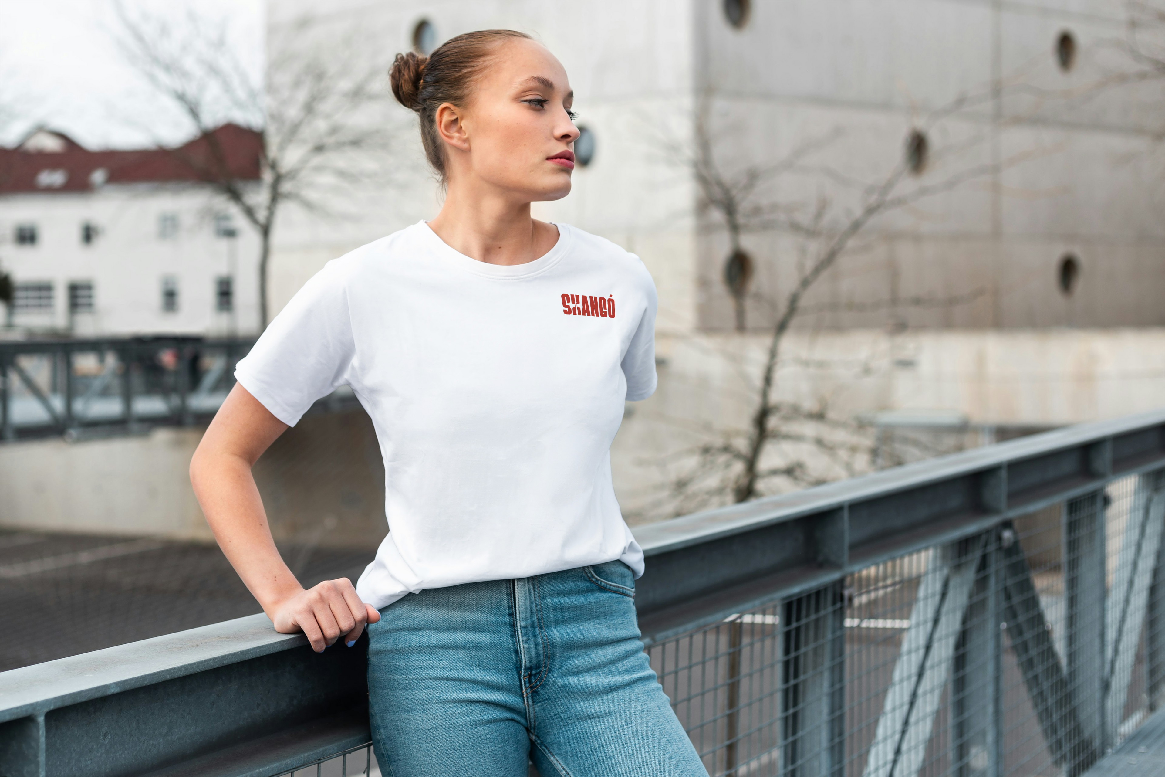SHANGÓ Logo Tee | Short Chest Print T-Shirt