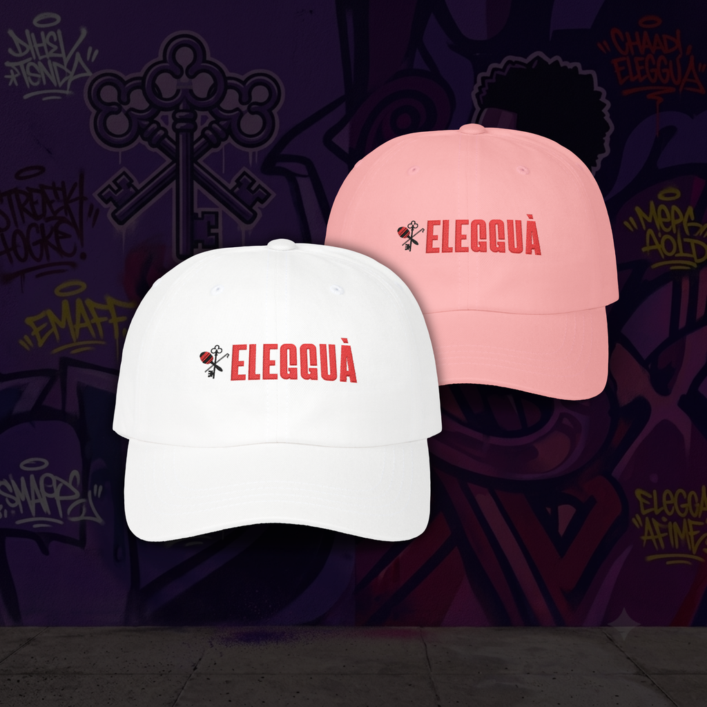 Eleguá Embroidered Dad Cap – Spiritual Afro-Cuban Orisha Hat