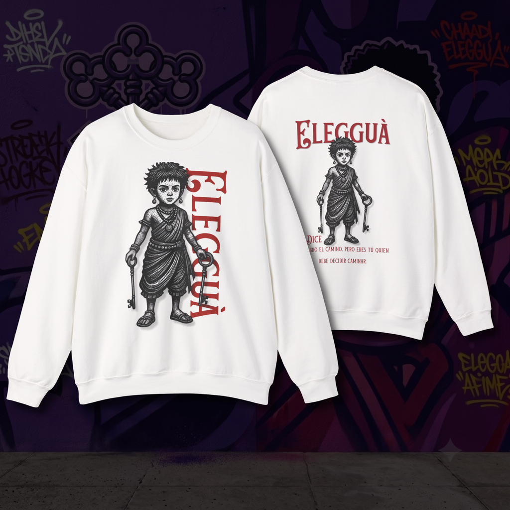 Elegguá Child Sweatshirt – Santería/Orisha Devotional Crewneck
