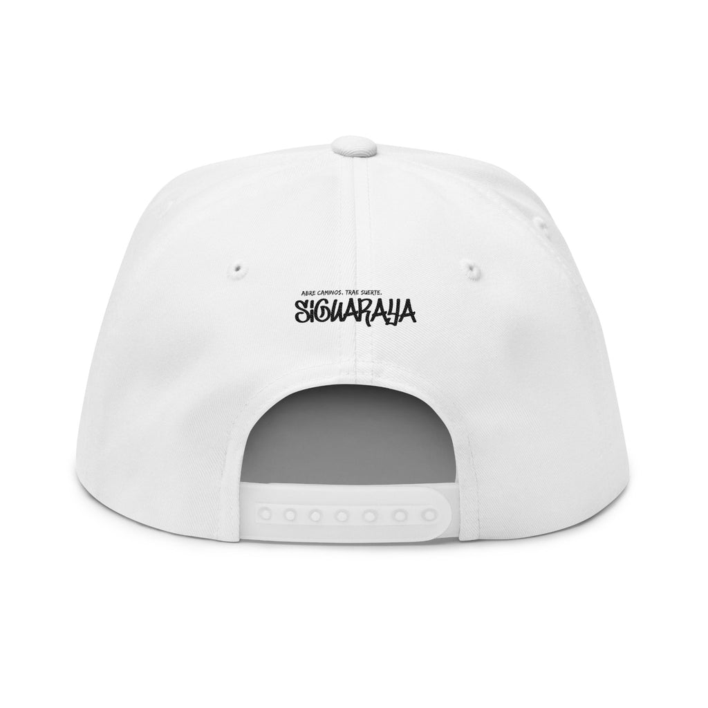Snapback Hat — 'SiGwaraja' Crown Embroidered Flat Bill Cap
