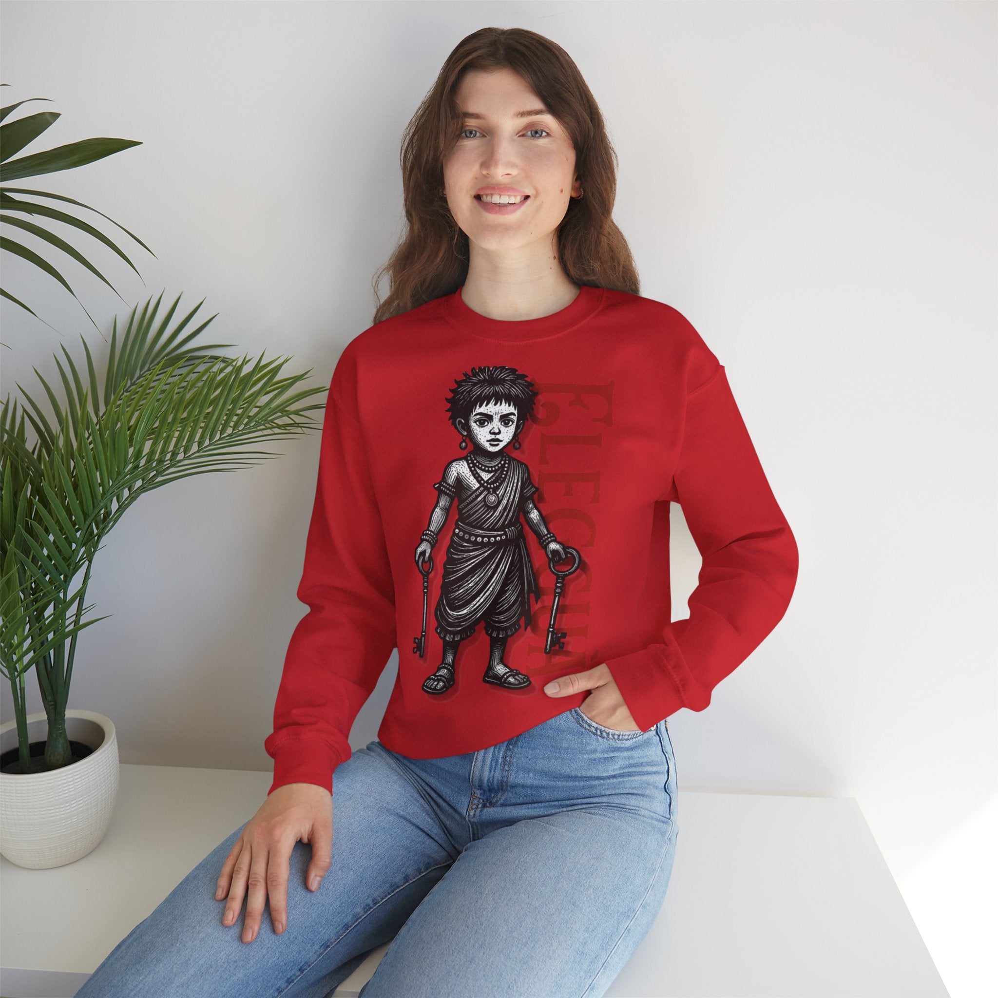 Elegguá Child Sweatshirt – Santería/Orisha Devotional Crewneck