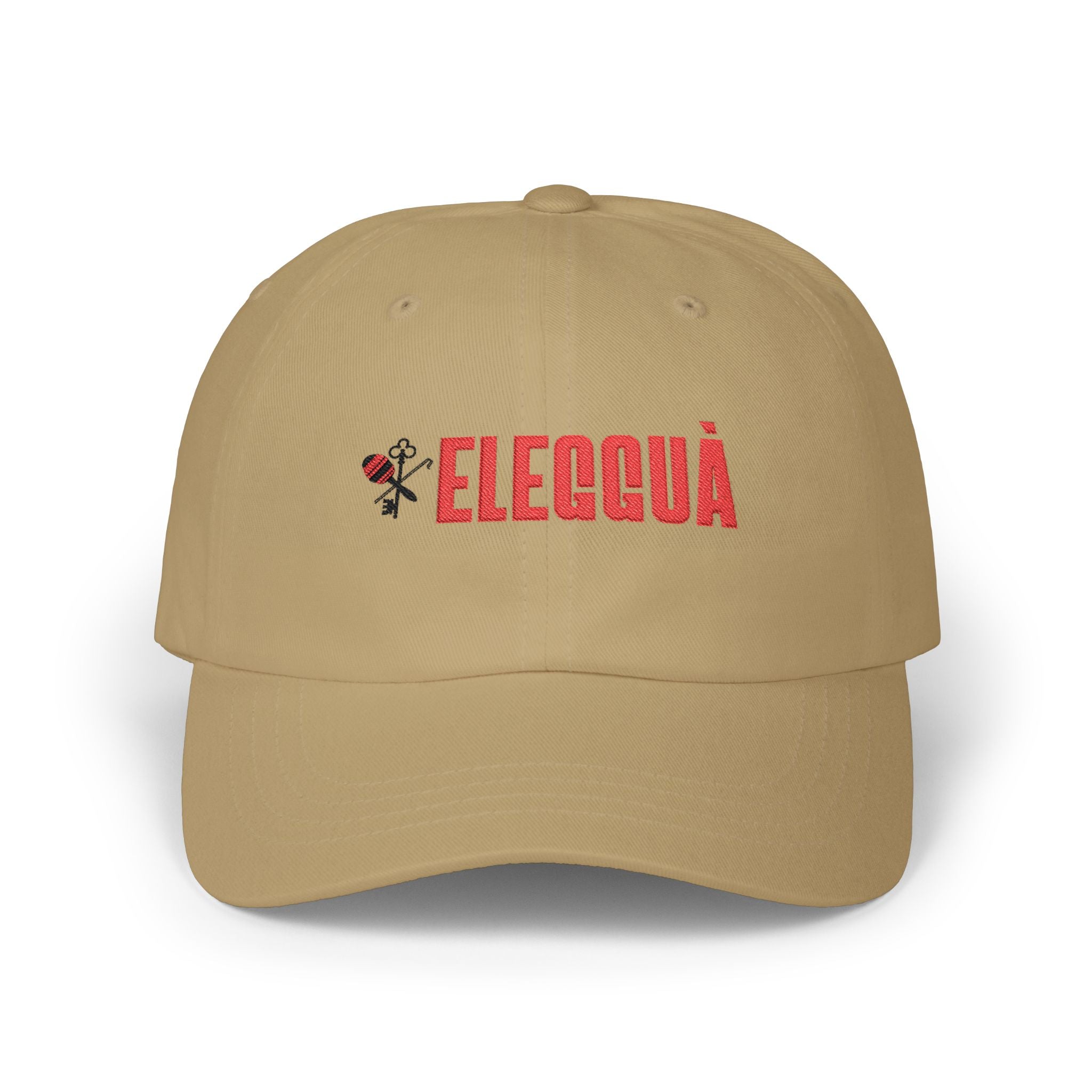 Eleguá Embroidered Dad Cap – Spiritual Afro-Cuban Orisha Hat