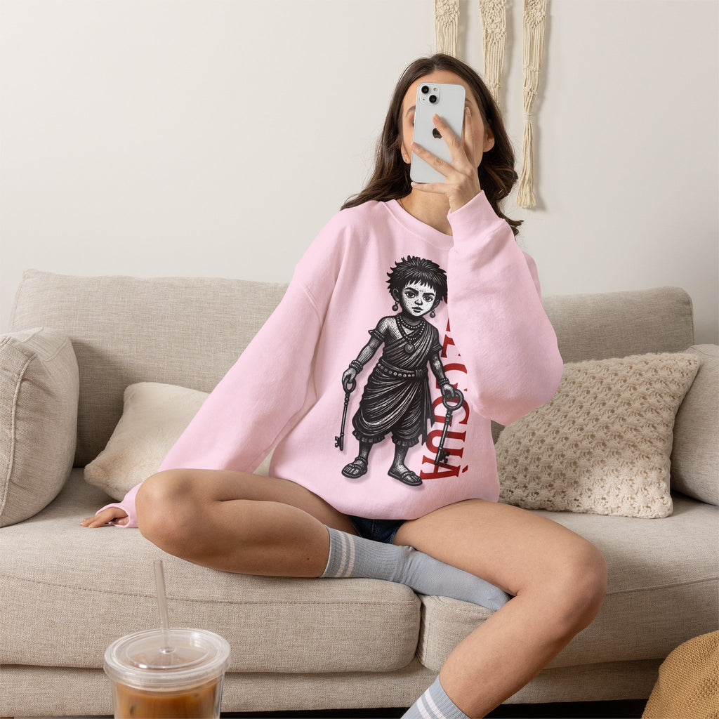 Elegguá Child Sweatshirt – Santería/Orisha Devotional Crewneck