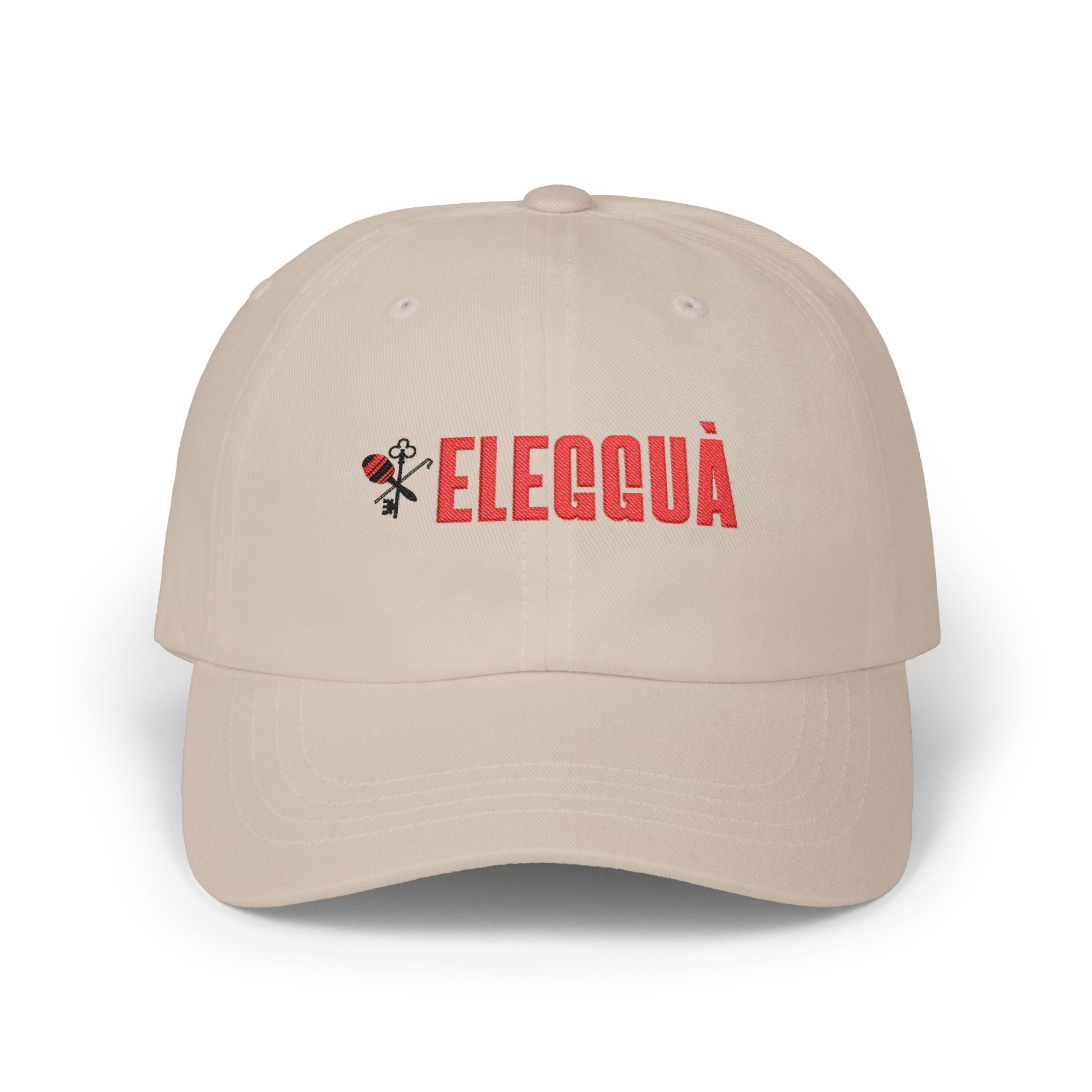 Eleguá Embroidered Dad Cap – Spiritual Afro-Cuban Orisha Hat