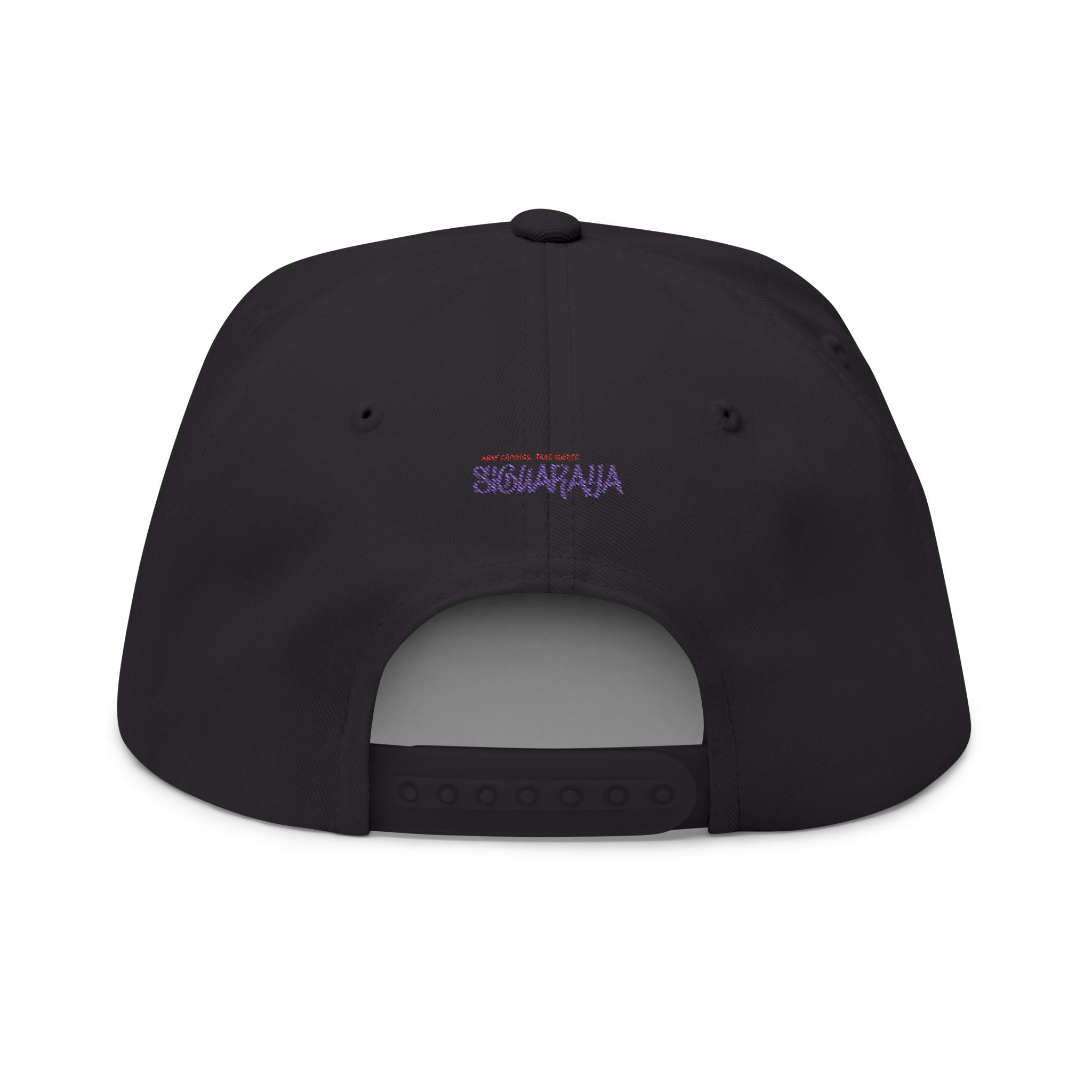 Cuba Embroidered Flat Bill Cap — Vintage Script Cuban Pride Snapback