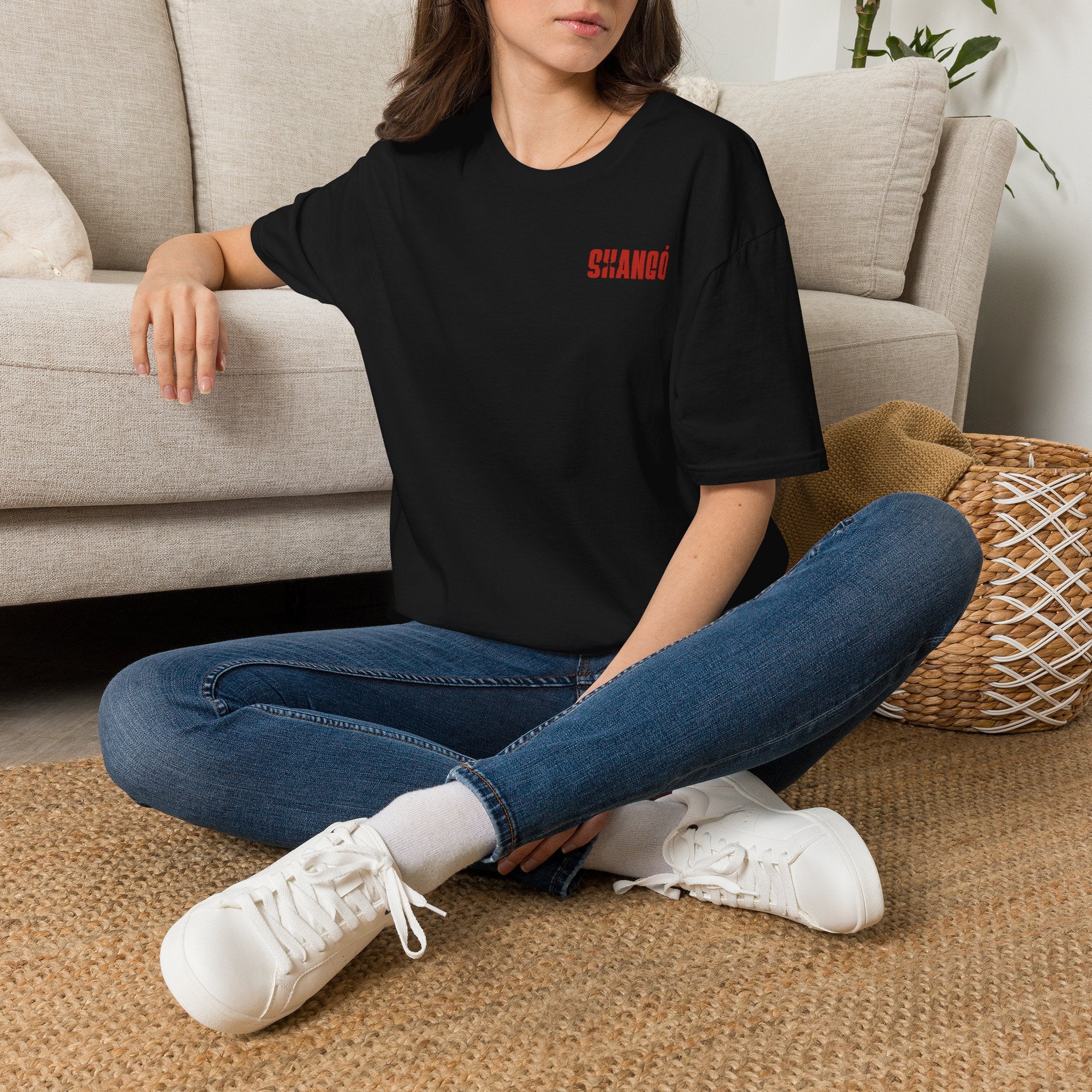 SHANGÓ Logo Tee | Short Chest Print T-Shirt