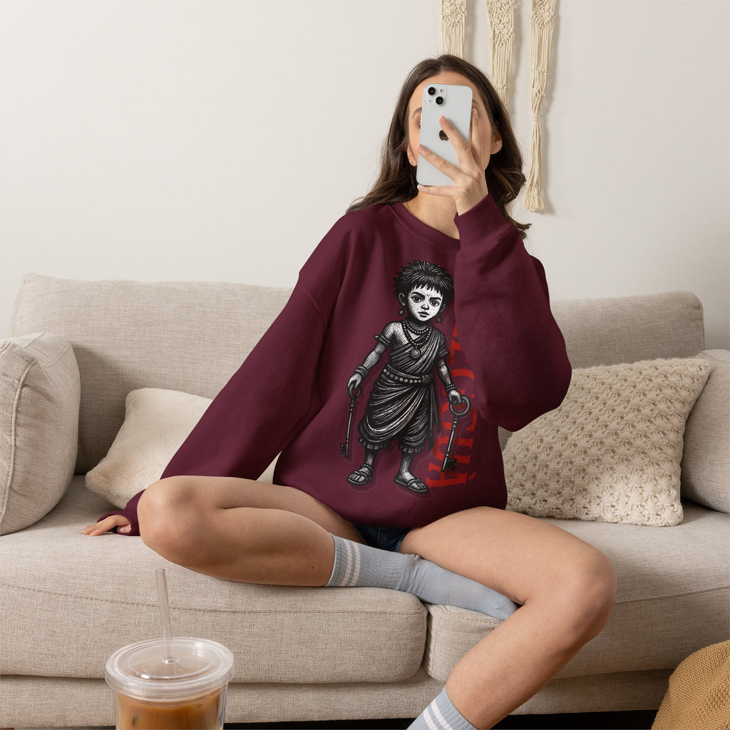 Elegguá Child Sweatshirt – Santería/Orisha Devotional Crewneck