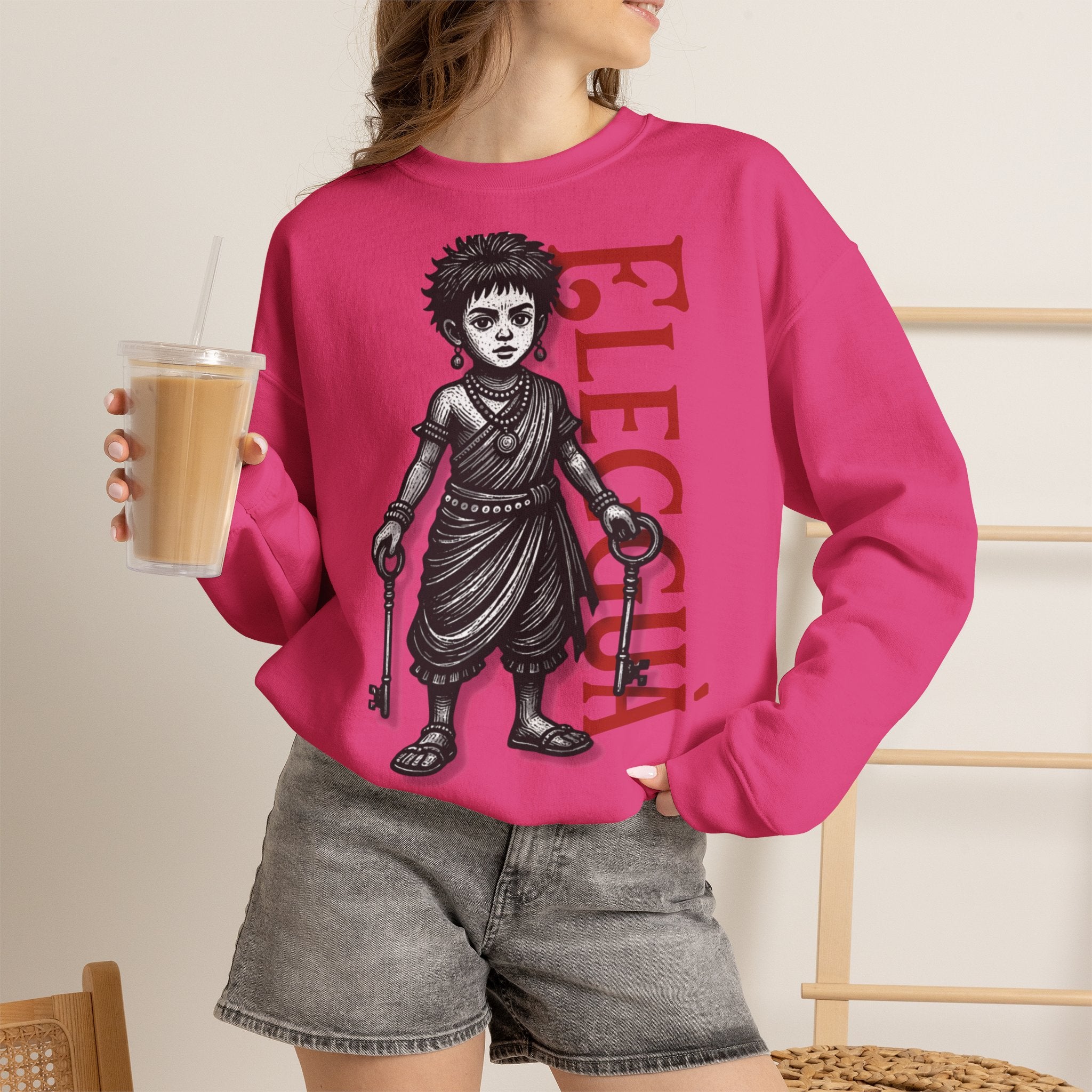 Elegguá Child Sweatshirt – Santería/Orisha Devotional Crewneck