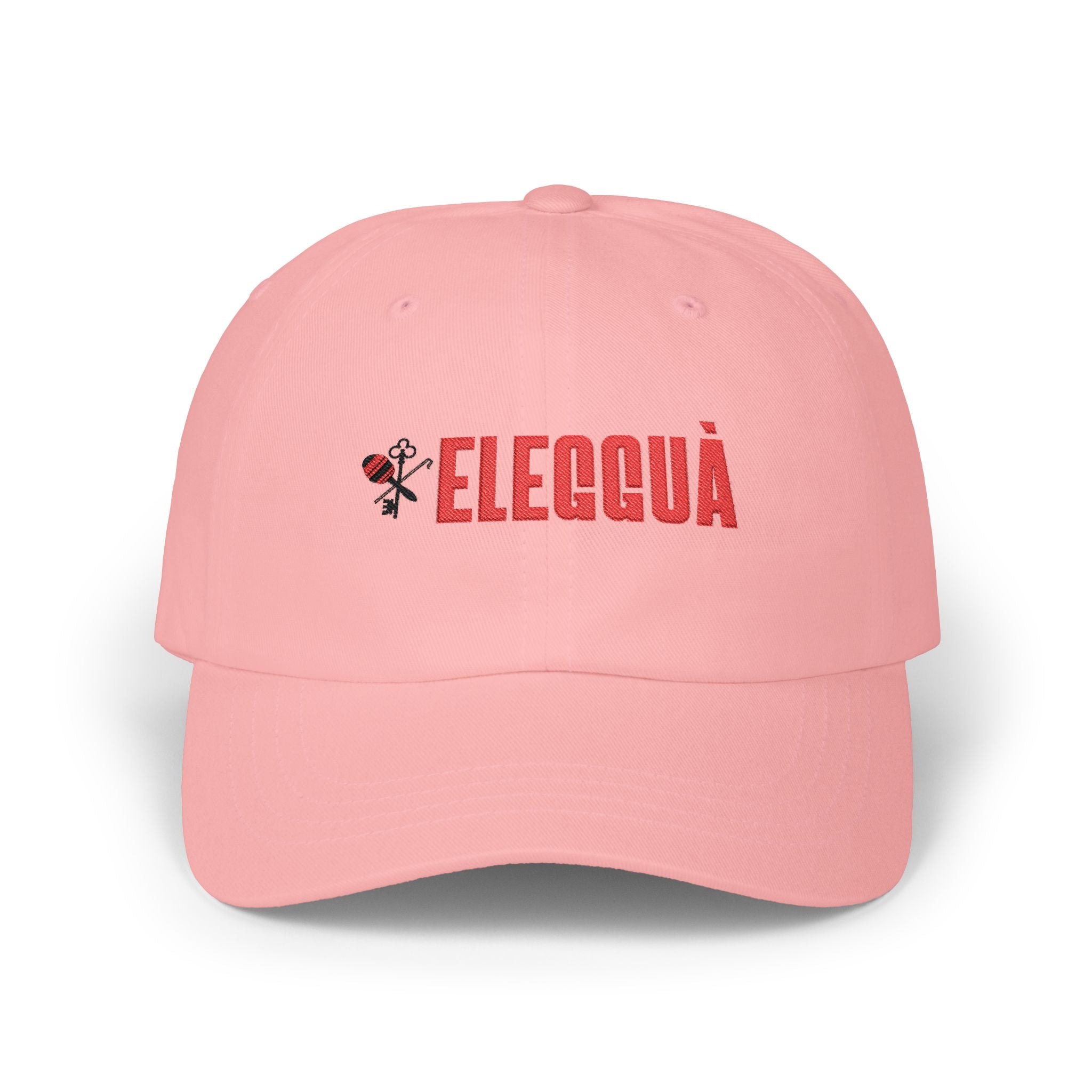 Eleguá Embroidered Dad Cap – Spiritual Afro-Cuban Orisha Hat