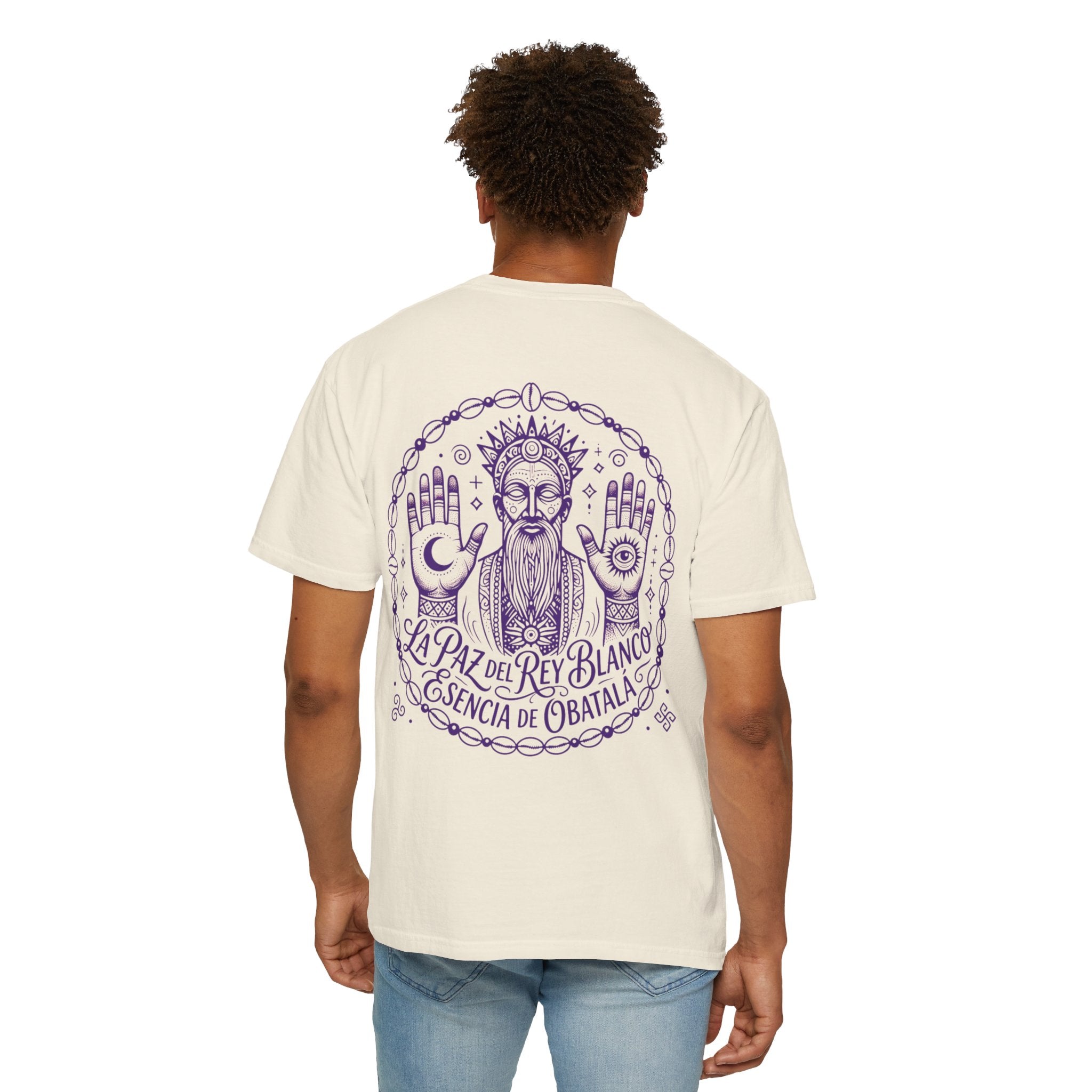 Obatalá Spirit T-Shirt — La Paz del Rey Blanco Graphic Tee