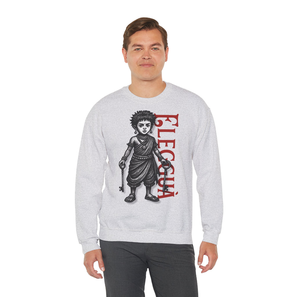 Elegguá Child Sweatshirt – Santería/Orisha Devotional Crewneck