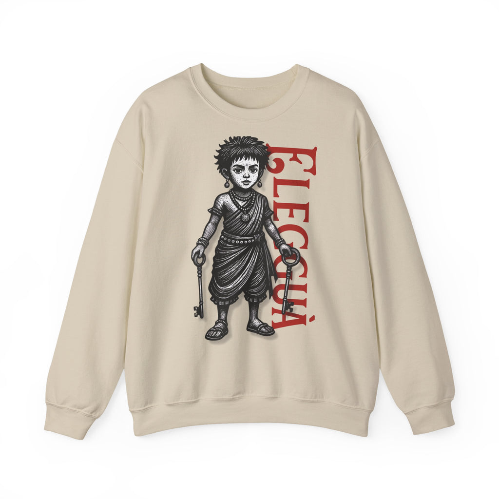Elegguá Child Sweatshirt – Santería/Orisha Devotional Crewneck