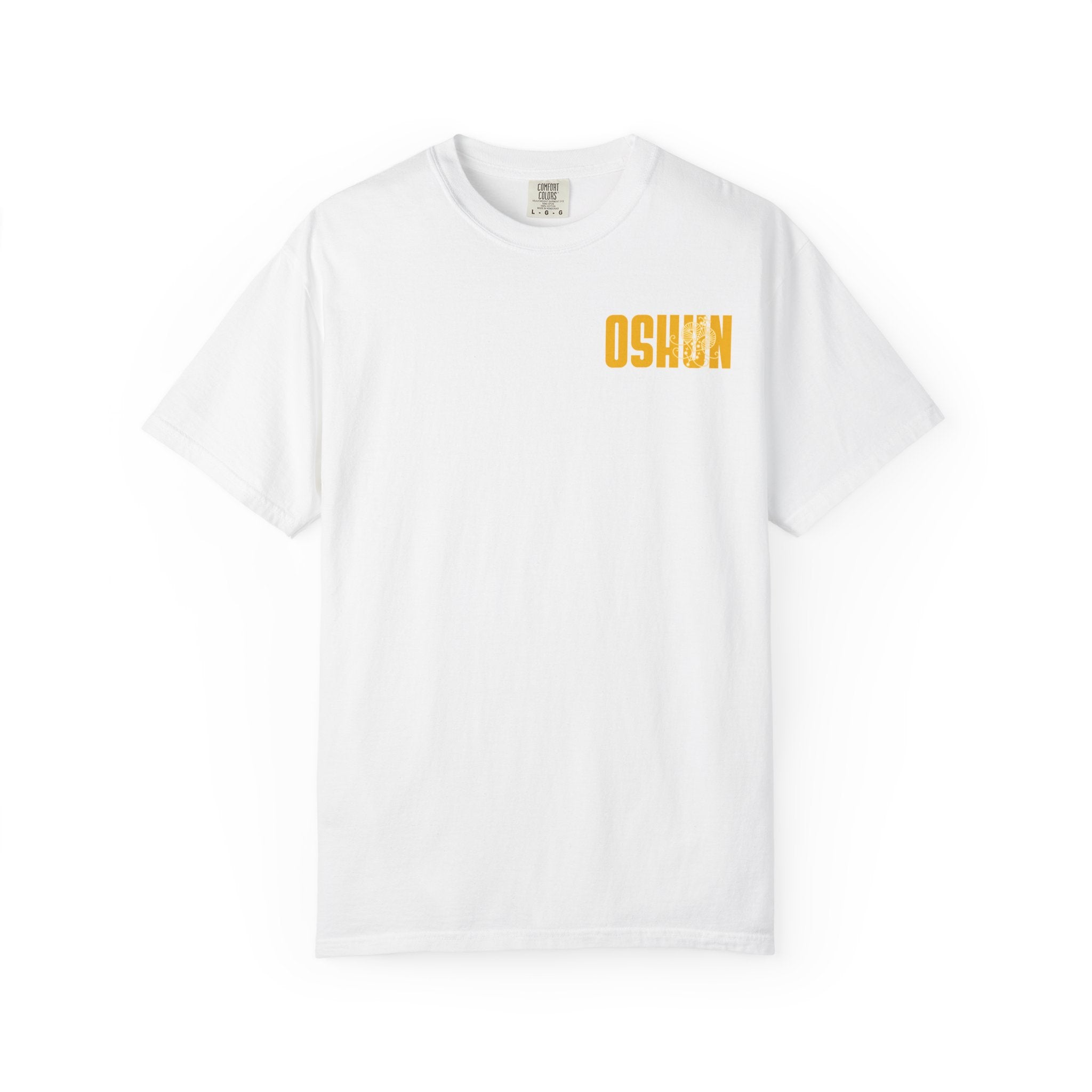 Oshun Goddess Graphic T-shirt | Afrocentric Illustration, Yellow Goddess Print