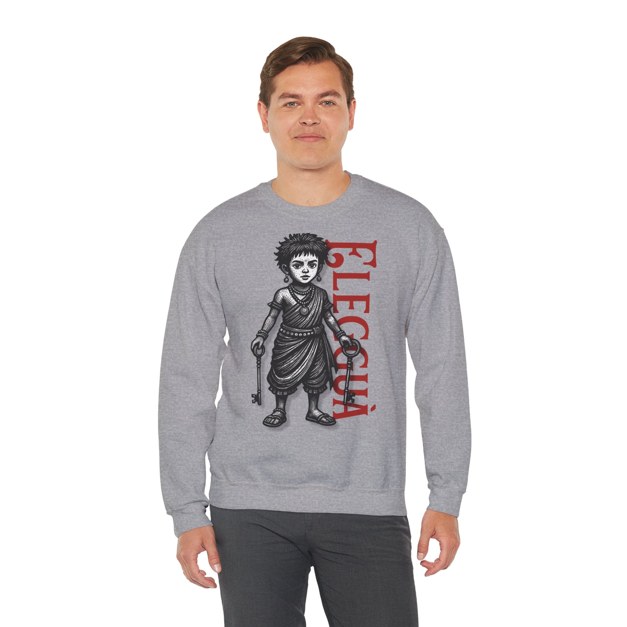 Elegguá Child Sweatshirt – Santería/Orisha Devotional Crewneck