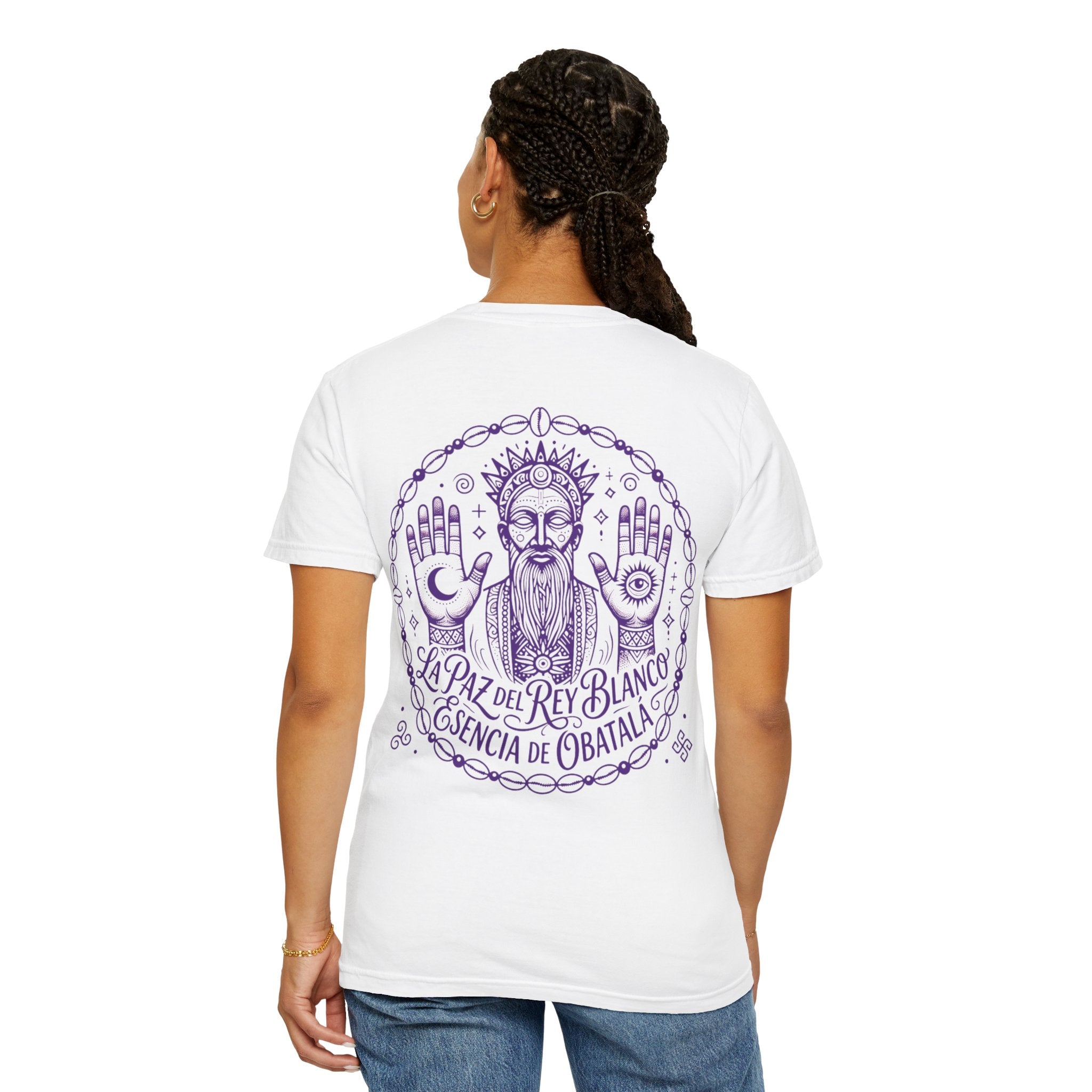 Obatalá Spirit T-Shirt — La Paz del Rey Blanco Graphic Tee