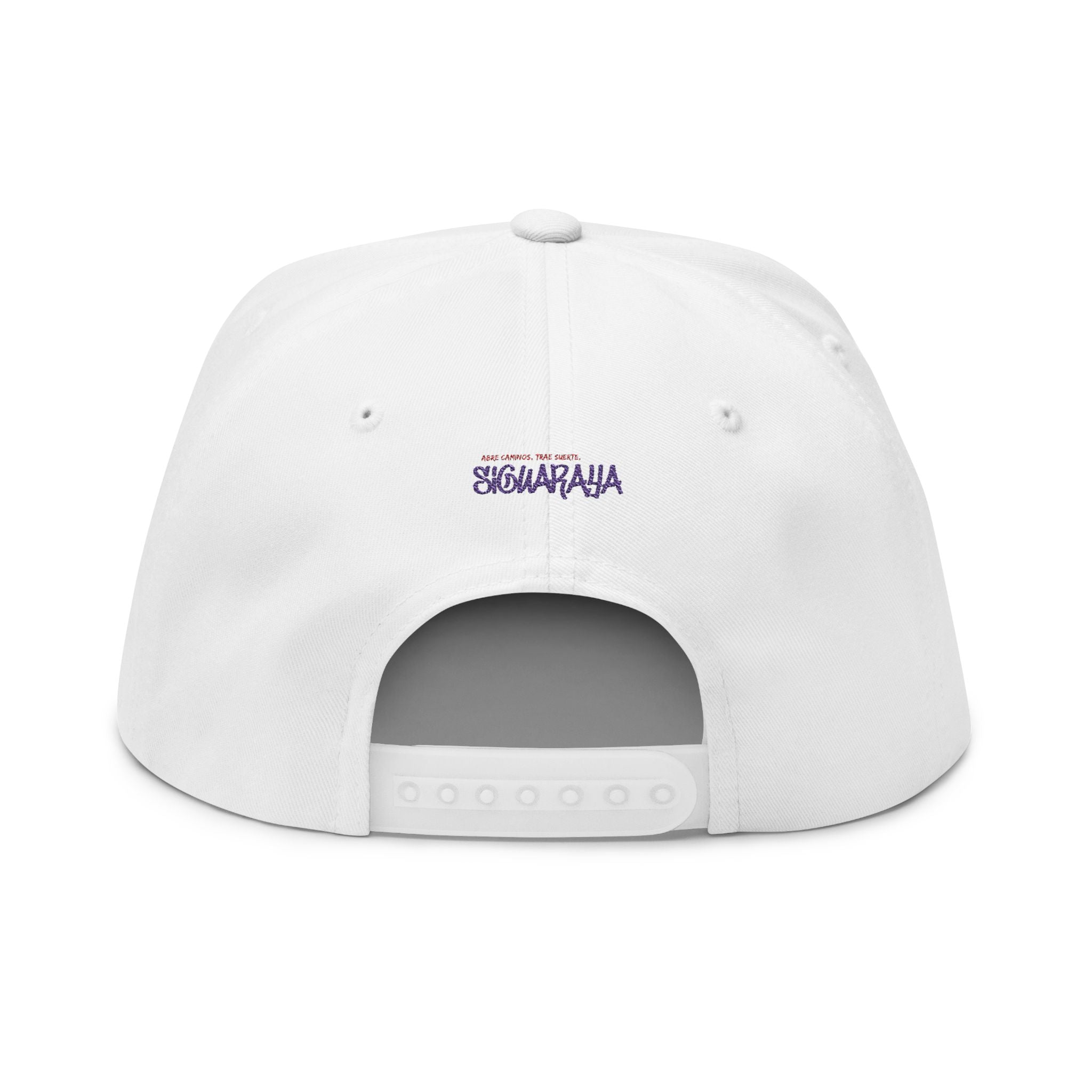 Cuba Embroidered Flat Bill Cap — Vintage Script Cuban Pride Snapback