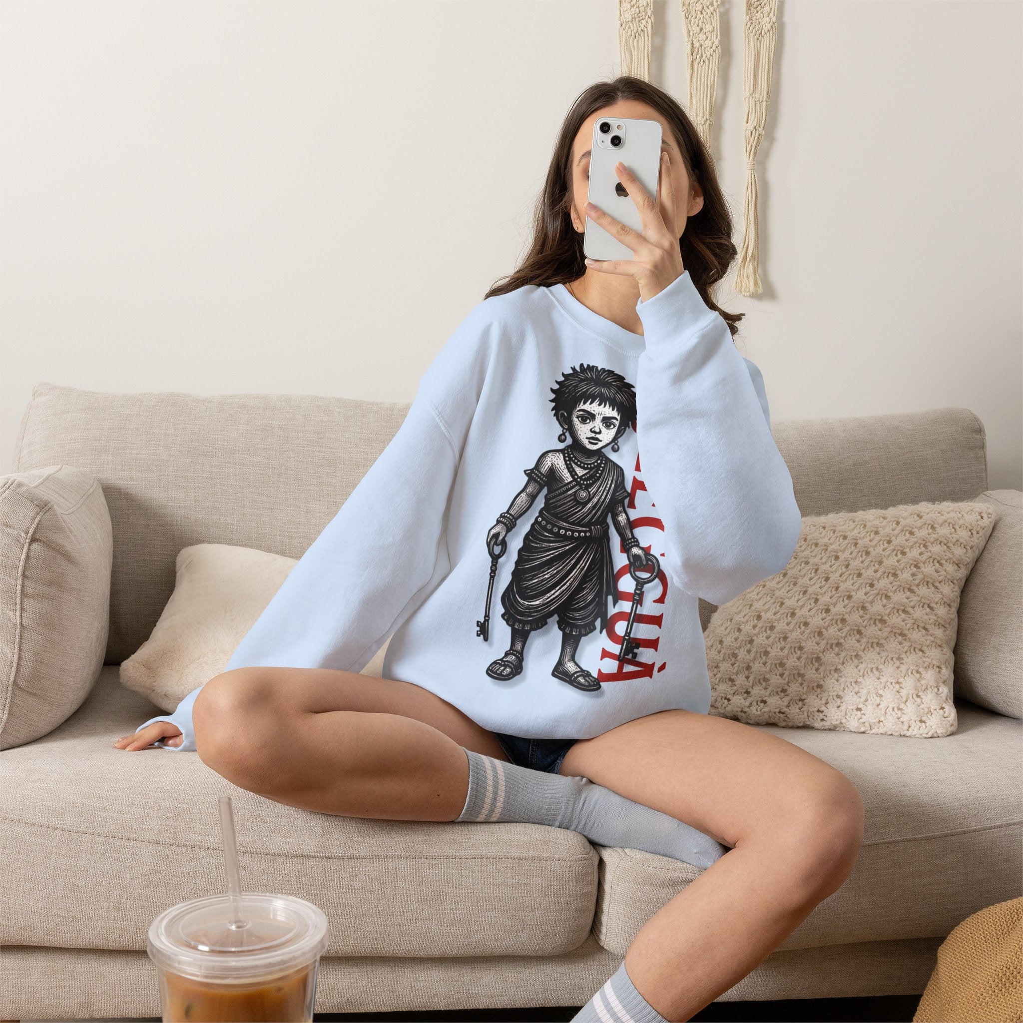 Elegguá Child Sweatshirt – Santería/Orisha Devotional Crewneck