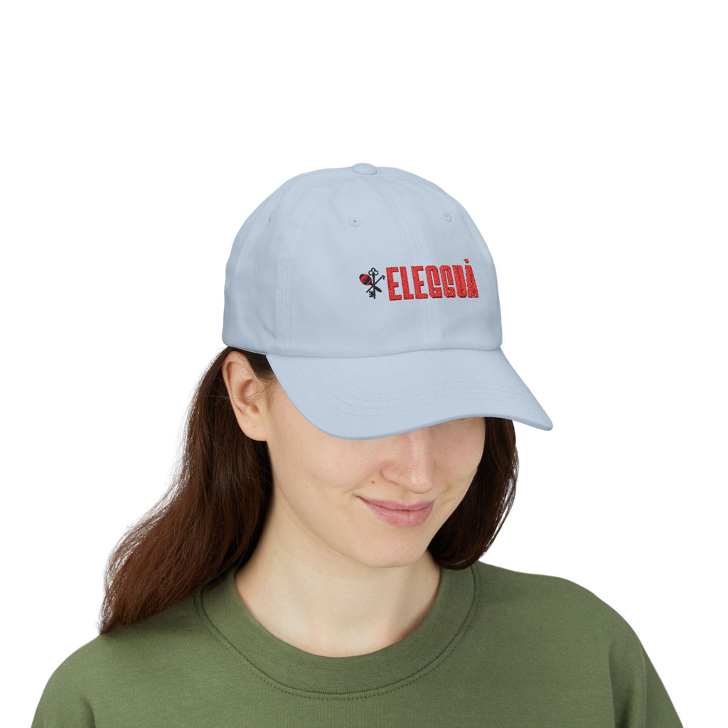 Eleguá Embroidered Dad Cap – Spiritual Afro-Cuban Orisha Hat