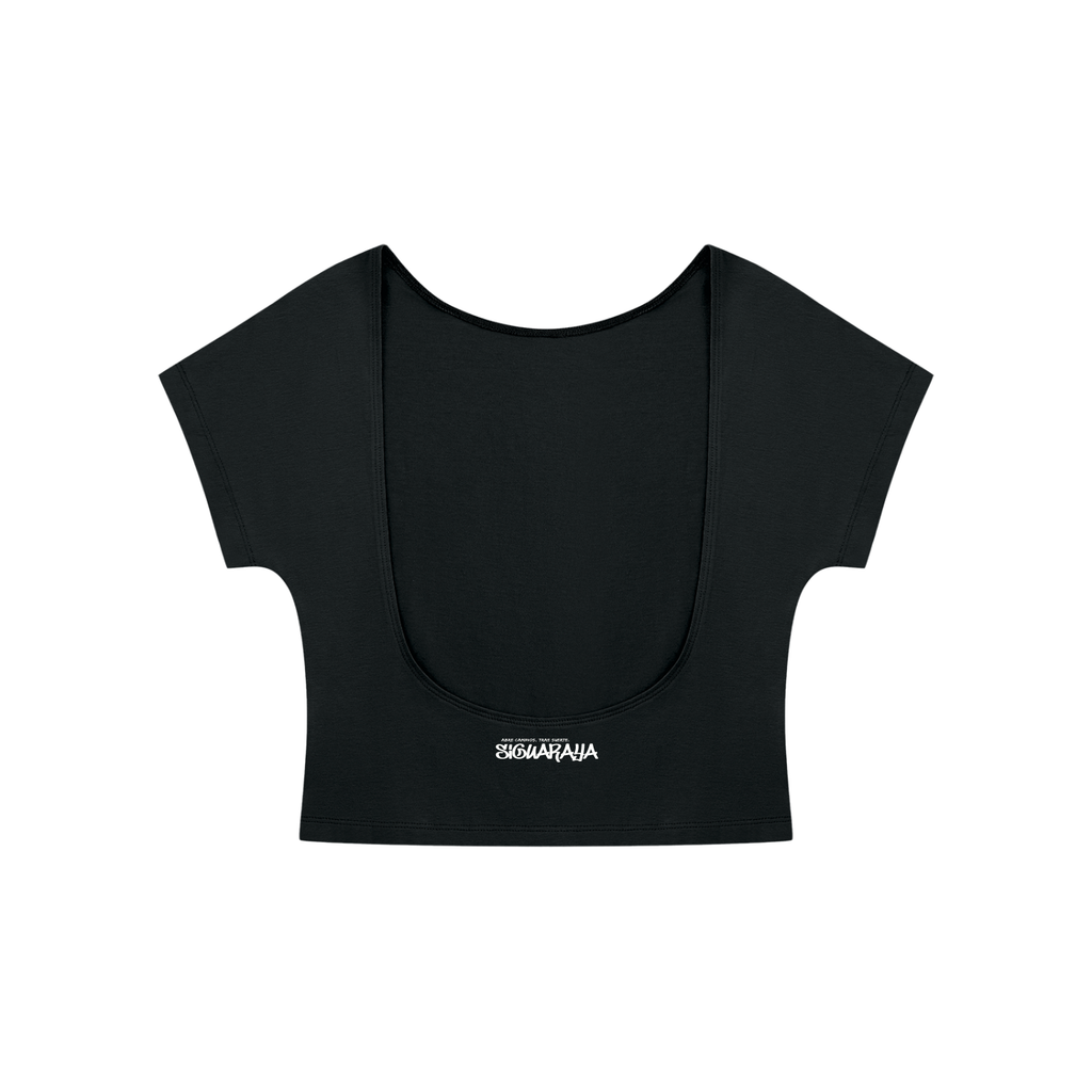 Siguaraya Women's Open-Back T-Shirt, Cut Out Back Tops for Women, Casual Summer Open Back Shirt, Stylish Trendy Backless Tee, Gift for Her